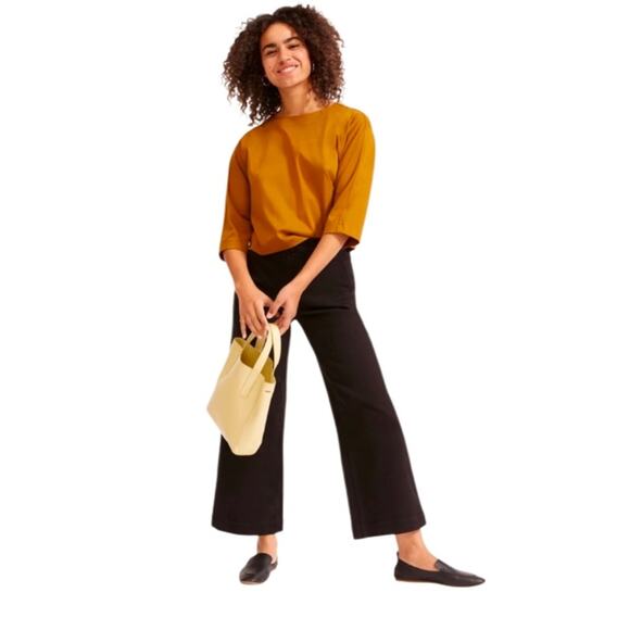 Everlane The Wide Leg Crop Pant Size 2 - Picture 1 of 13